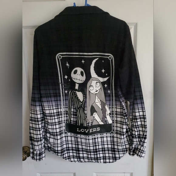 Box Lunch Disneys The Nightmare Before Christmas Sally & Jack Lovers Flannel - Picture 8 of 8
